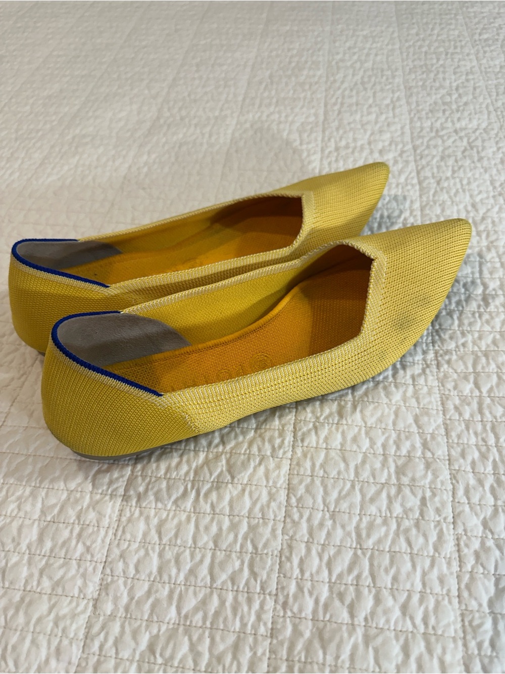 Rothy’s The Point Flat Marigold Mustard size 12 pointed toe - Picture 3 of 6